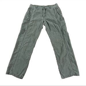 Tommy Bahama Relax Men's Olive Green Cargo Pants Size 33x32 Tencel Cotton Blend
